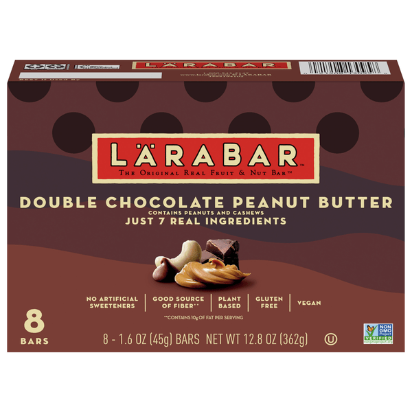 Save on LARABAR Fruit & Nut Bar Double Chocolate Peanut Butter 8 ct