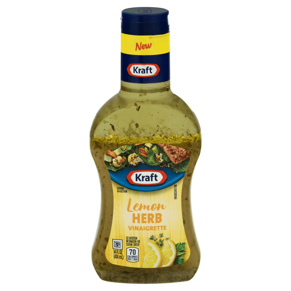 Save on Kraft Lemon Herb Vinaigrette Salad Dressing Order Online