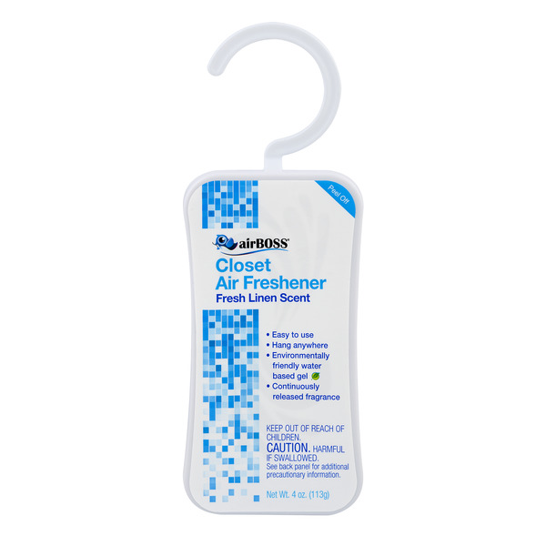 Save on airBOSS Closet Air Freshener Fresh Linen Order Online Delivery Stop & Shop