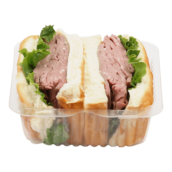 Save on Food Lion Deli Mini Sub Sandwich Roast Beef on Kings Hawaiian