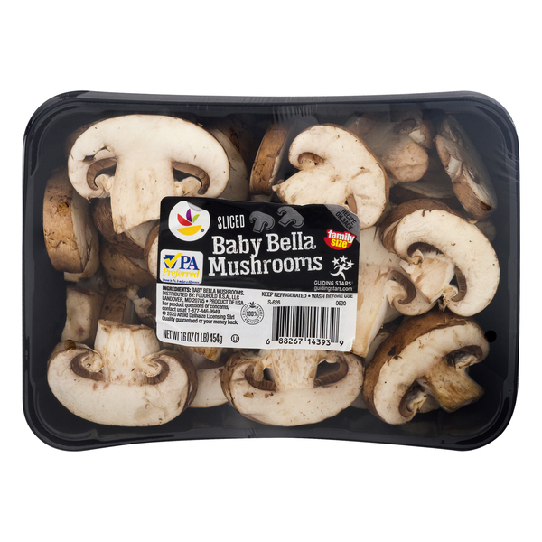 Save on Stop & Shop Baby Bella Mushrooms Sliced Order Online Delivery