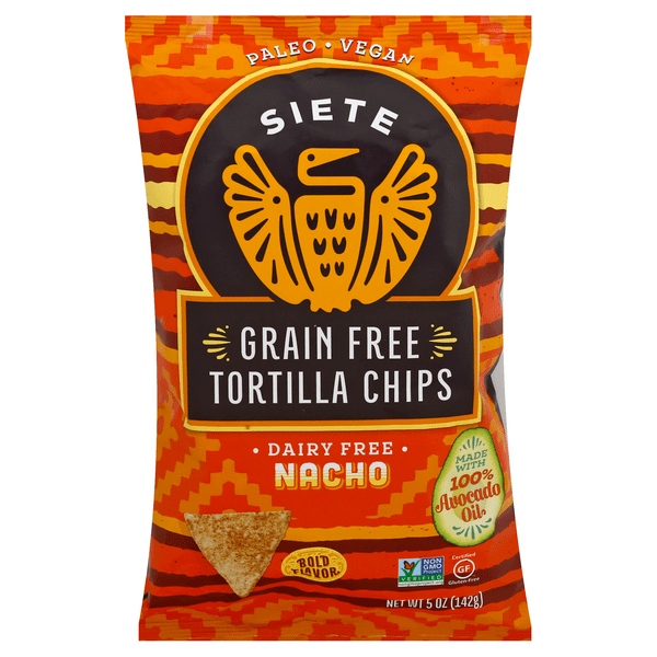Save on Siete Grain Free Tortilla Chips Nacho Dairy & Gluten Free Order