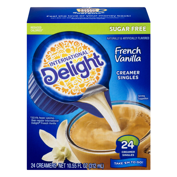 International Delight French Vanilla Individual Creamers Nutrition