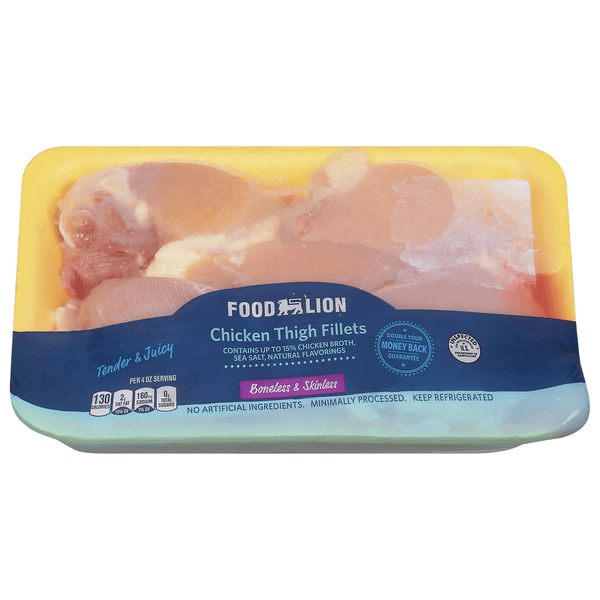 Save on Food Lion Chicken Thigh Fillets Boneless & Skinless Order