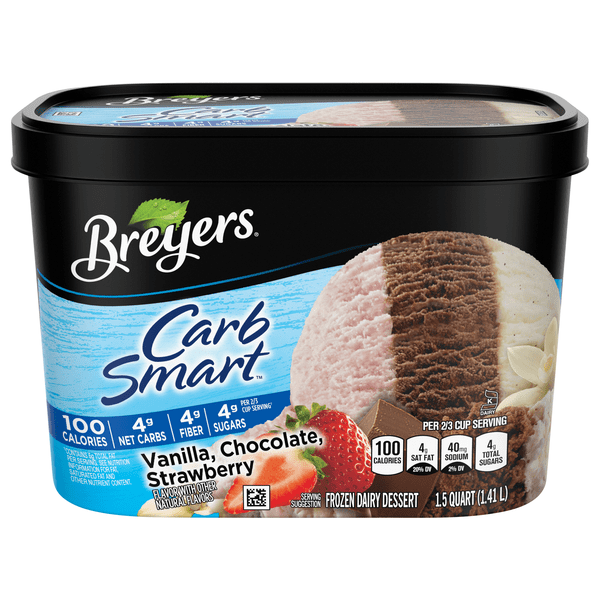 Save on Breyers Carb Smart Frozen Dairy Dessert Vanilla Chocolate