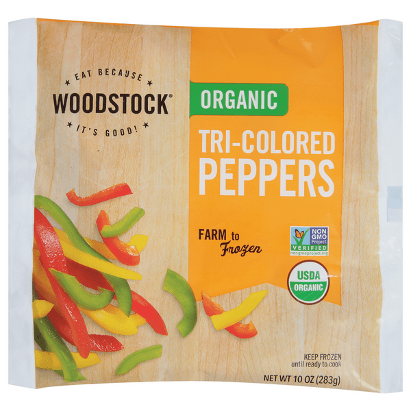 Save on Woodstock Peppers TriColored Organic Frozen Order Online