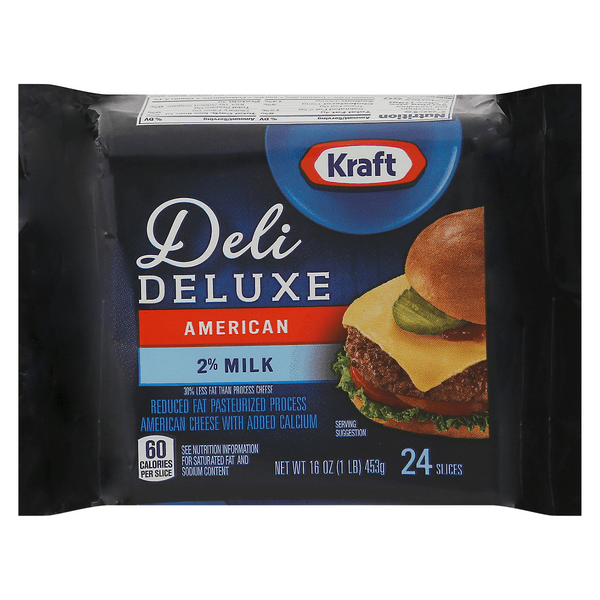 Save on Kraft Deli Deluxe 2 Milk Reduced Fat Yellow American Cheese