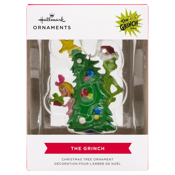 Save on Hallmark Ornament Bas Relief Figural Grinch with Cindy Lou Who Order Online Delivery GIANT