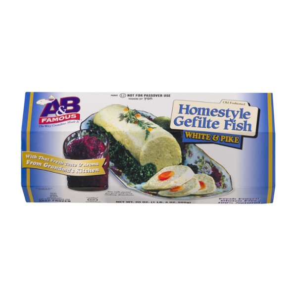 Save on A&B Famous Homestyle White & Pike Gefilte Fish Frozen Order