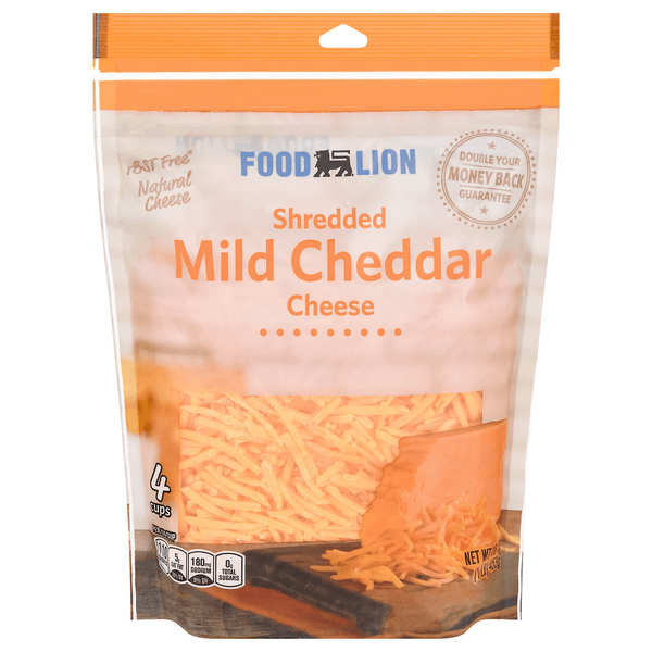 Save on Food Lion Cheddar Cheese Mild Shredded Natural Order Online