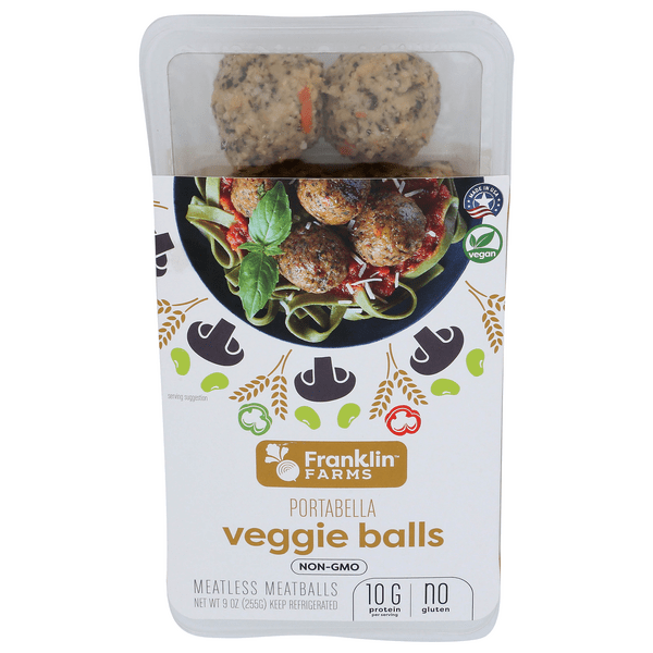 Save on Franklin Farms Portabella Veggie Balls Meatless Meatballs Gluten Free Order Online
