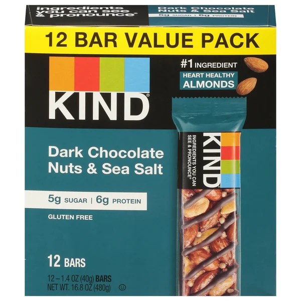 Save on KIND Bars Dark Chocolate Nuts & Sea Salt Gluten Free Value Pack