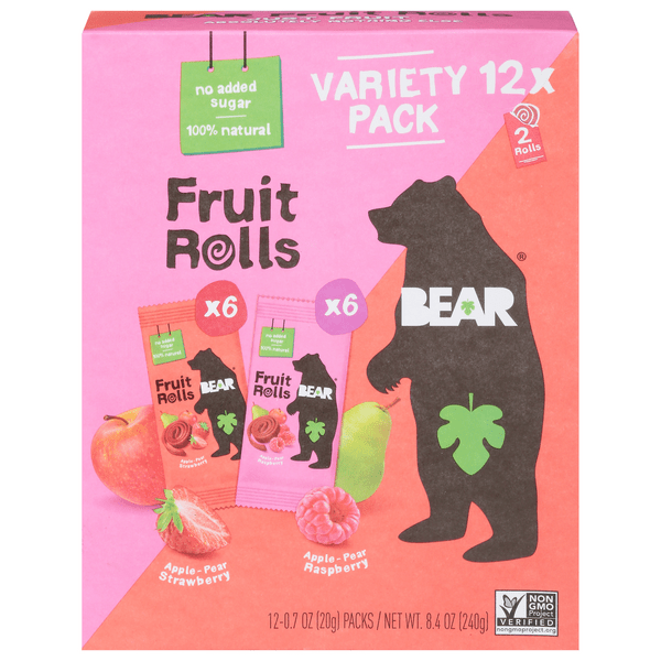 Save on Bear Fruit Rolls Variety Pack 12 ct Order Online Delivery Giant