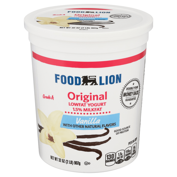 Save on Food Lion Original Yogurt Vanilla Low Fat Order Online Delivery
