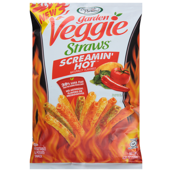 Save on Sensible Portions Garden Veggie Straws Snack Screamin' Hot