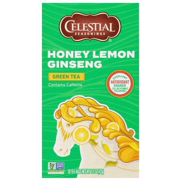 Save on Celestial Seasonings Honey Lemon Ginseng Green Tea Bags with