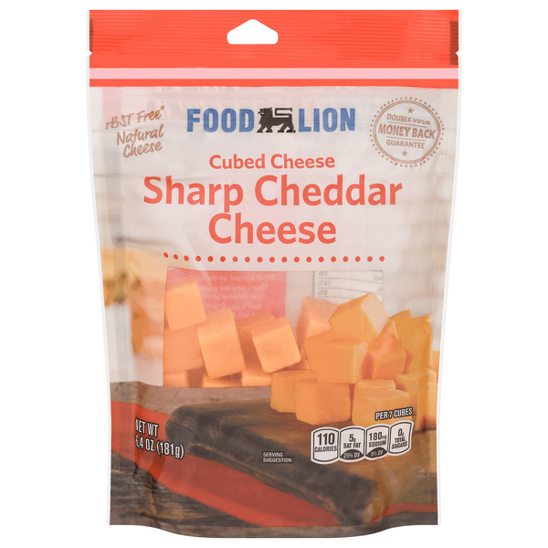Save on Food Lion Cheddar Cheese Sharp Cubed Order Online Delivery