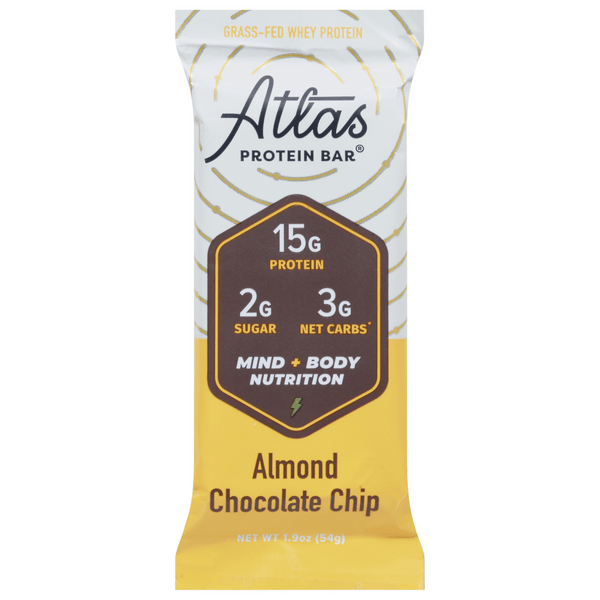 Save on Atlas Protein Bar Almond Chocolate Chip Order Online Delivery Stop & Shop