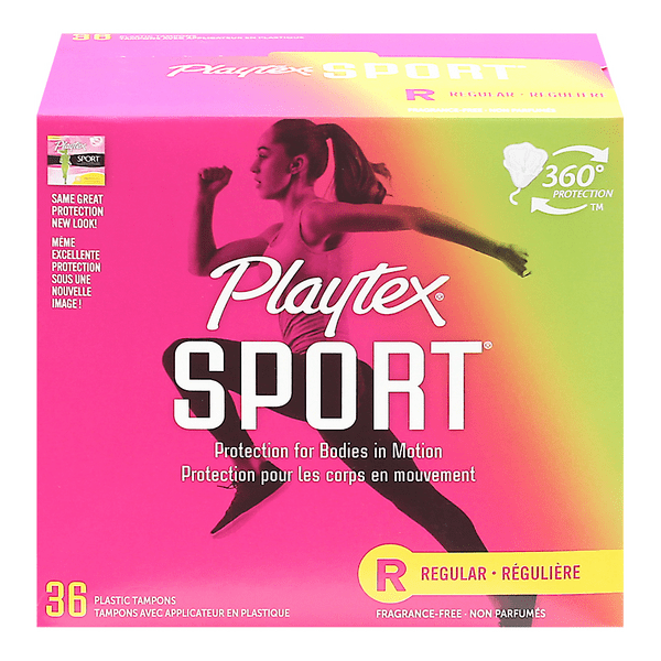 Save on Playtex Sport Tampons Regular Unscented Order Online Delivery