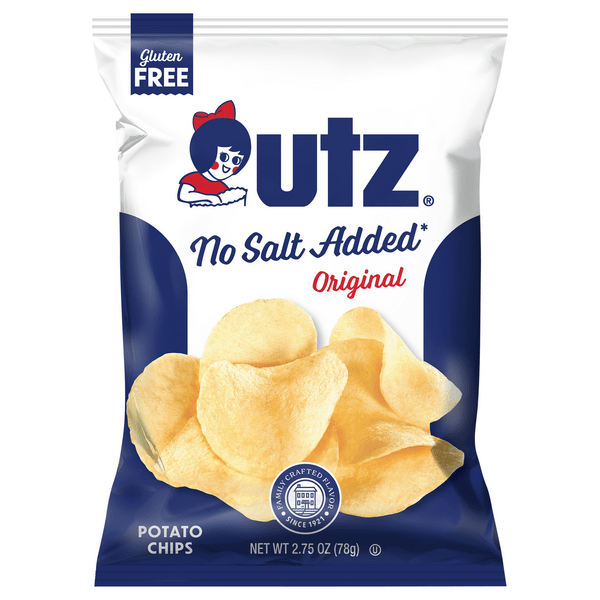 Save on Utz No Salt Added Potato Chips Original Gluten Free Order