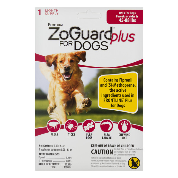 Save on ZoGuard Plus for Dogs Flee & Tick Medicine 4588
