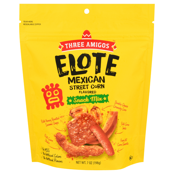 Save on Three Amigos Elote Snack Mix Mexican Street Corn Flavored Order