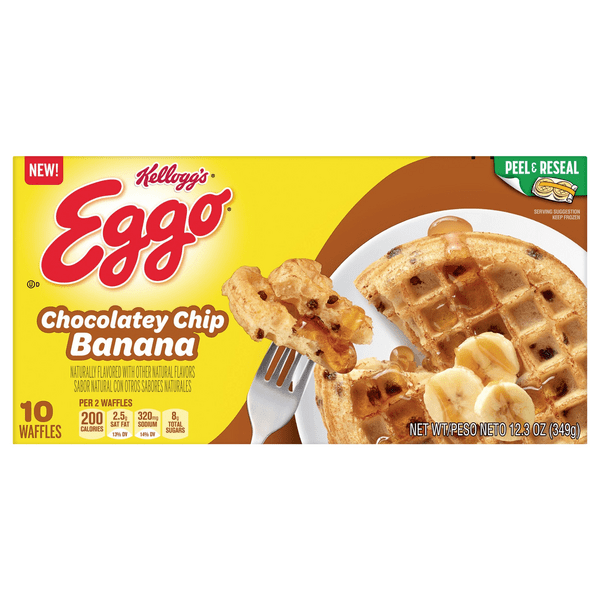 Save on Eggo Waffles Chocolatey Chip Banana 10 ct Order Online