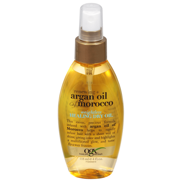 Save on OGX Renewing + Argan Oil of Morocco Weightless Healing Dry Oil