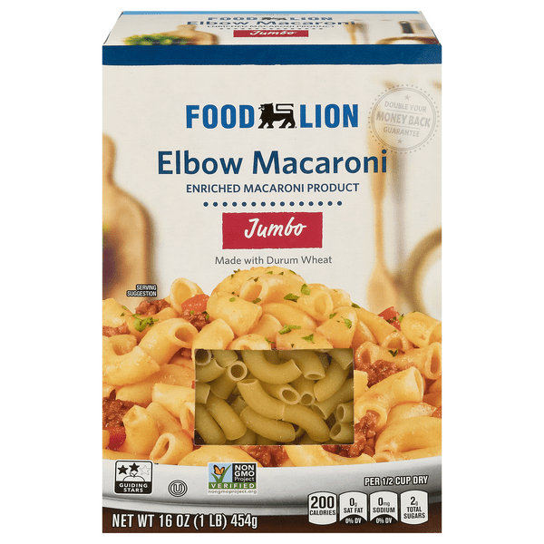 Save on Food Lion Classic Elbow Macaroni Pasta Jumbo Order Online