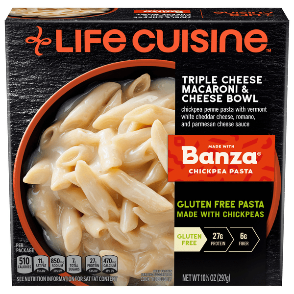 Save on Life Cuisine Triple Cheese Mac & Cheese Bowl with Banza