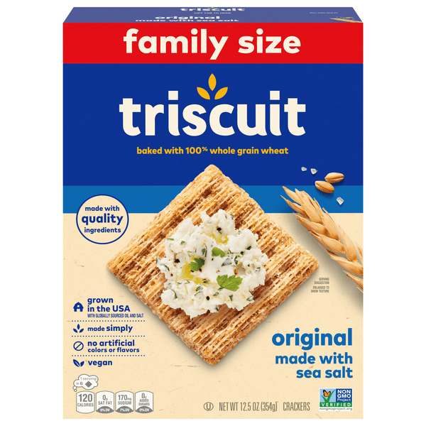 Save on Nabisco Triscuit Baked Whole Grain Wheat Crackers Original