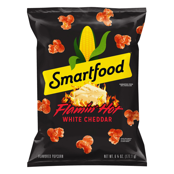 Save on Smartfood Popcorn White Cheddar Flamin' Hot Order Online