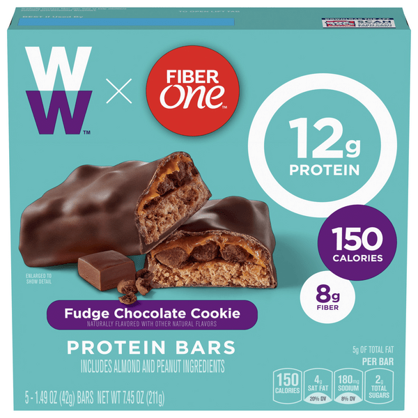 Save on Fiber One WW Protein Bars Fudge Chocolate Cookie 5 ct Order Online Delivery GIANT