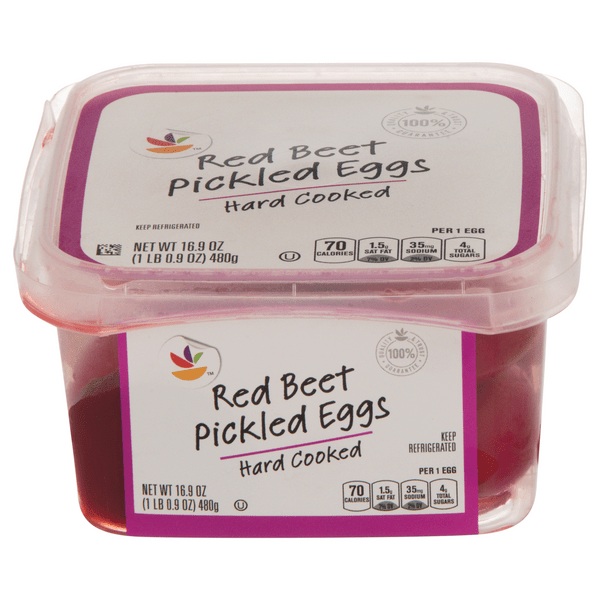 Save on Our Brand Hard Cooked Red Beet Pickled Eggs Order Online