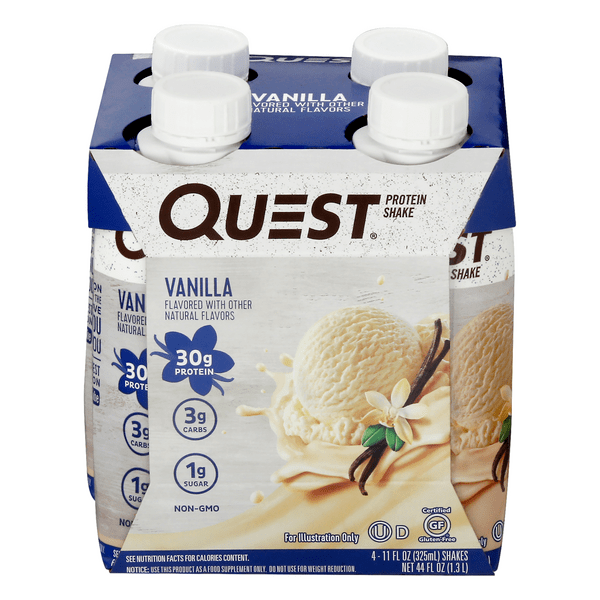 Save on Quest High Protein Shake Vanilla Low Carb Keto 4 pk Order