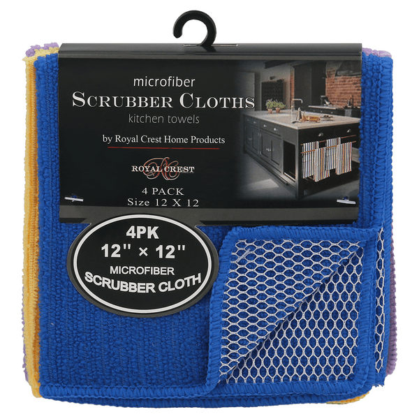 Save on Royal Crest Microfiber Scrubber Cloths Kitchen Towels Order