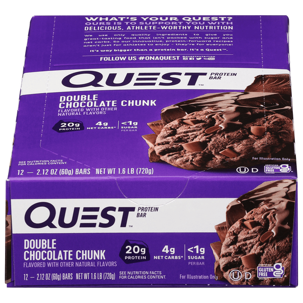 Save on Quest Protein Bar Double Chocolate Chunk Low Carb Keto 12 ct