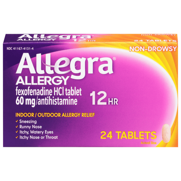 Save on Allegra Allergy Relief Indoor/Outdoor 12 HR Tablets Order