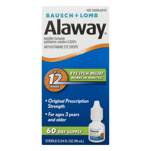 Save on Bausch + Lomb Alaway Antihistamine Eye Drops 12 Hour Order
