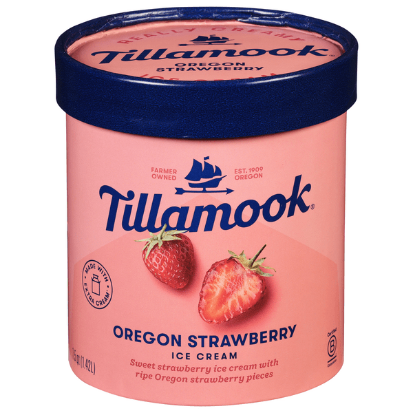 Save on Tillamook Ice Cream Oregon Strawberry Order Online Delivery