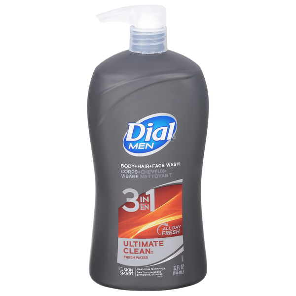 Save on Dial For Men 3in1 Ultimate Clean Hair + Body Wash Pump Order Online Delivery Stop & Shop