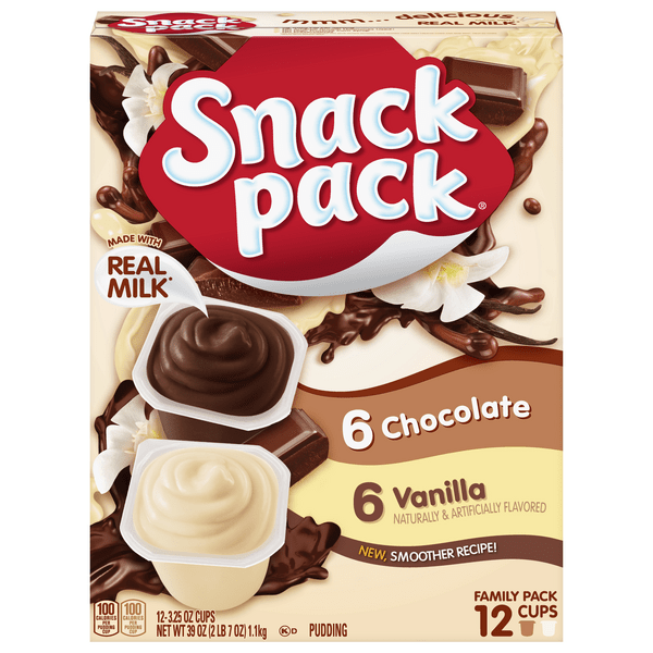 Save on Snack Pack Pudding Chocolate & Vanilla 12 ct Family Pack