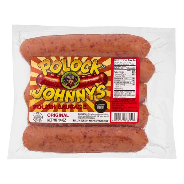 Save on Polock Johnny's Polish Sausage Original Fully Cooked 5 ct Order Online Delivery Giant