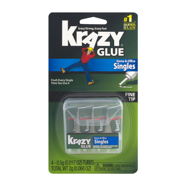 Save on Krazy Glue Home & Office Singles Fine Tip 4 ct Order Online