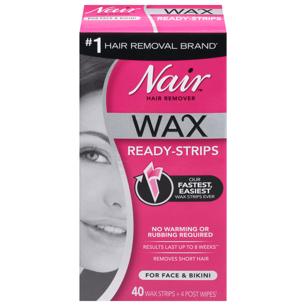 Save on Nair Hair Remover Wax ReadyStrips For Face & Bikini Order