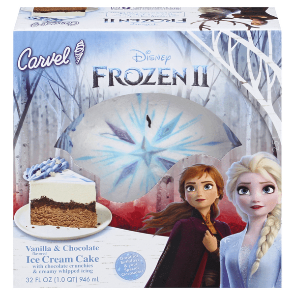 Save on Carvel Disney Frozen 2 Ice Cream Cake Vanilla & Chocolate Order
