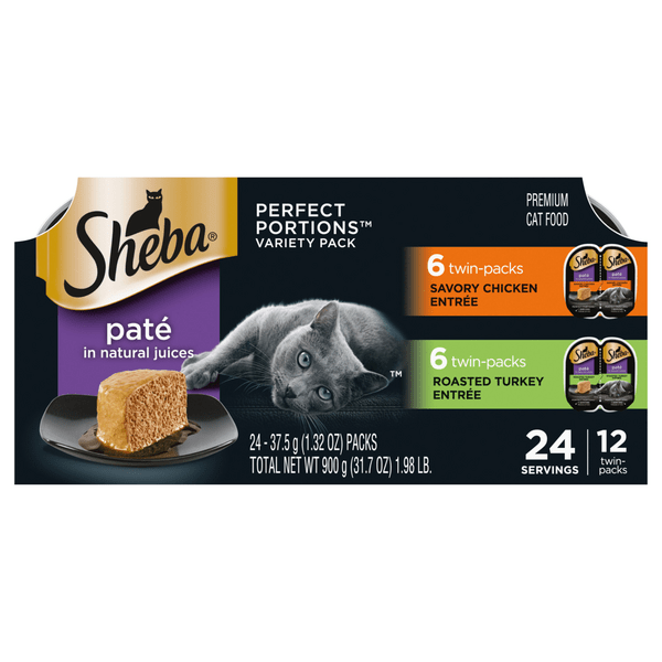 Save on Sheba Perfect Portions Wet Cat Food Pate Chicken & Turkey