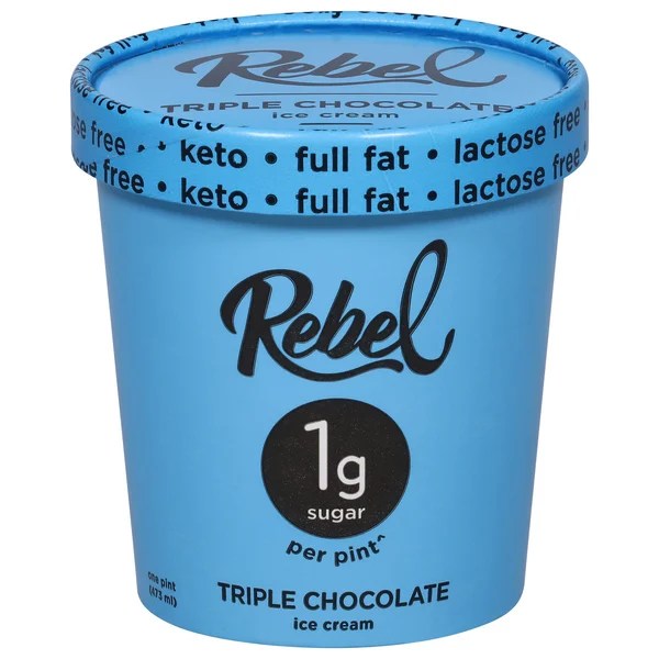 Save on Rebel Lactose Free Keto 1g Sugar Triple Chocolate Ice Cream