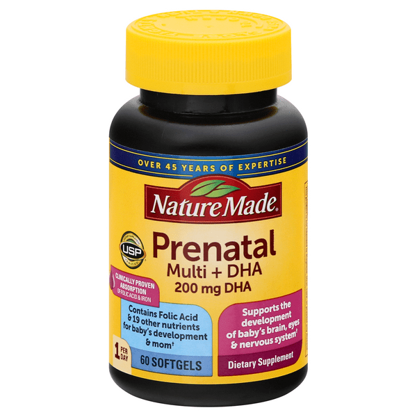 Save on Nature Made Prenatal Multi + DHA 200 mg Dietary Supplement