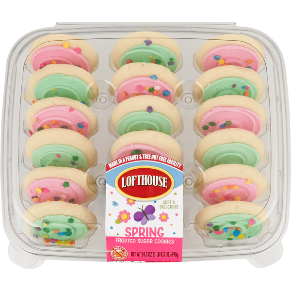 Save on Lofthouse Spring Frosted Sugar Cookies 18 ct Order Online
